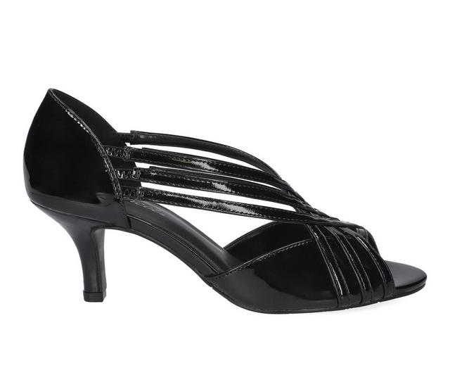 Women's Easy Street Oceana Dress Sandals in Black Patent color