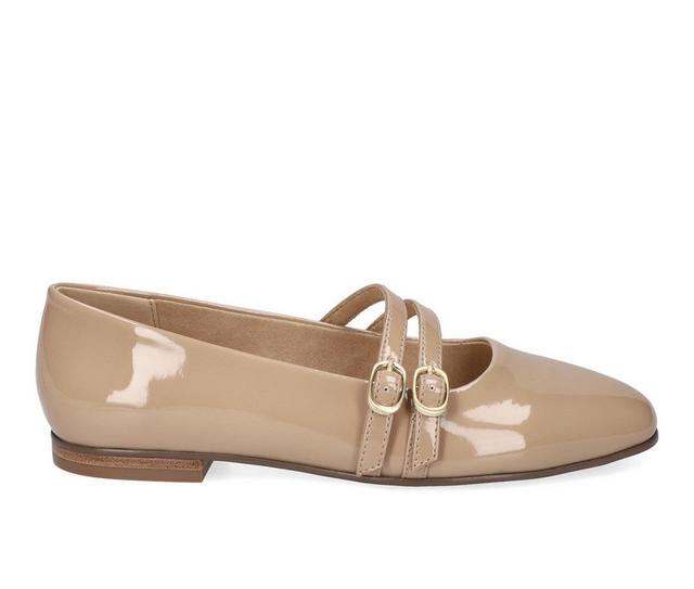 Women's Bella Vita Davenport Mary Jane Flats in Nude Patent color