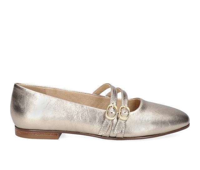Women's Bella Vita Davenport Mary Jane Flats in CHAMPANGE LEA color