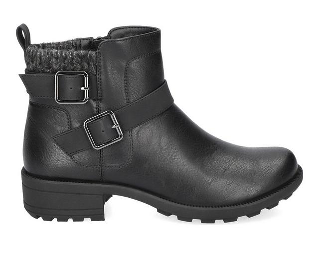 Women's Easy Works by Easy Street Womens Kourt Slip Resistant Boots in Black color