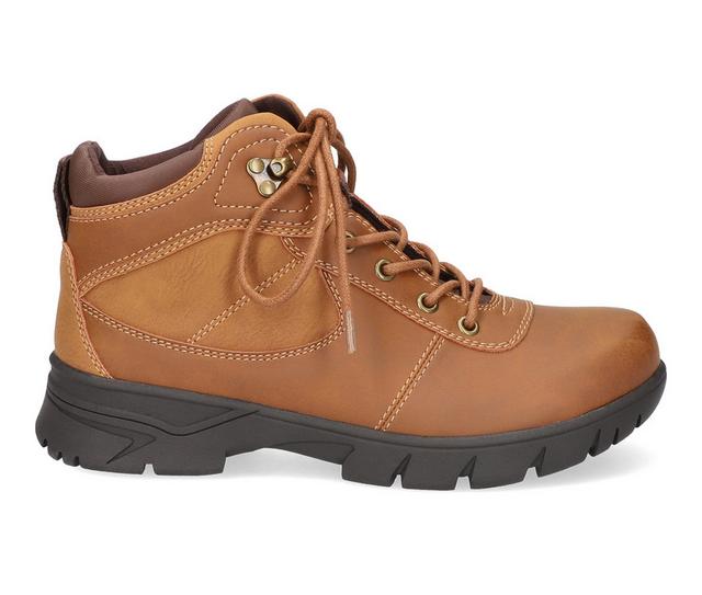 Women's Easy Works by Easy Street Womens Kayla Slip Resistant Work Boots in Tan/Brown color
