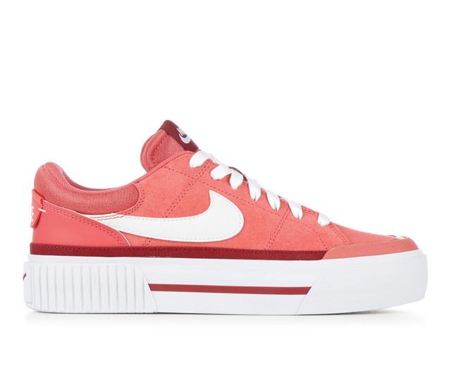 Women's Nike Court Legacy Lift VDay Sneakers in Red/White color