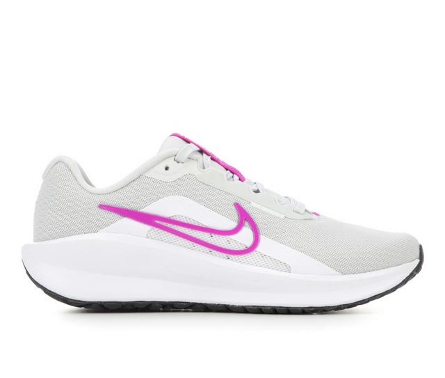 Women's Nike Downshifter 13 Running Shoes in Grey/Wht/Purple color