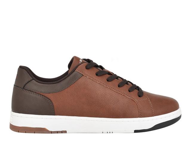 Men's Tommy Hilfiger Trapeze Casual Shoes in Cognac/Drk Brwn color