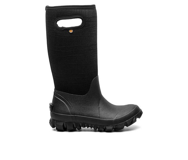 Women's Bogs Footwear Whiteout Cracks Winter Boots in Black color