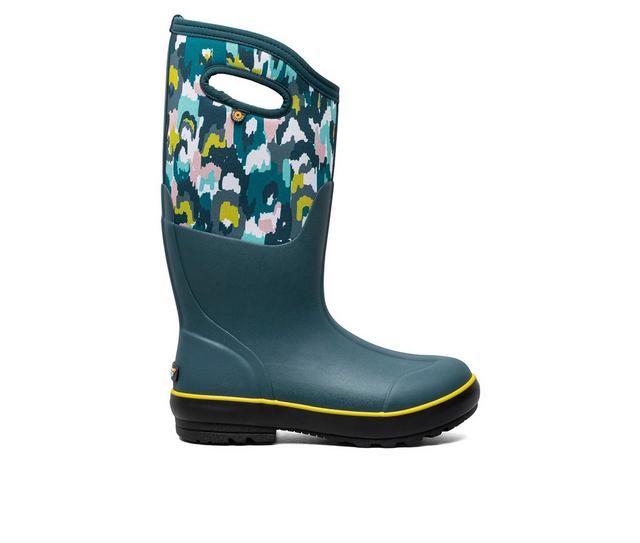 Women's Bogs Footwear Classic II Tall Ikat Rain Boots in Indigo Multi color