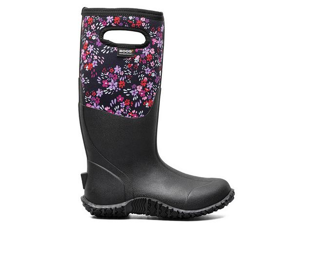 Women's Bogs Footwear Mesa Water Garden Rain Boots in Black Multi color