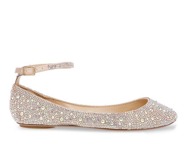 Women's Betsey Johnson Ace Flats in Rhinestone color