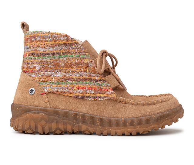Women's Minnetonka Tealey Lace-Up Ankle Boots in Cinnamon Multi color