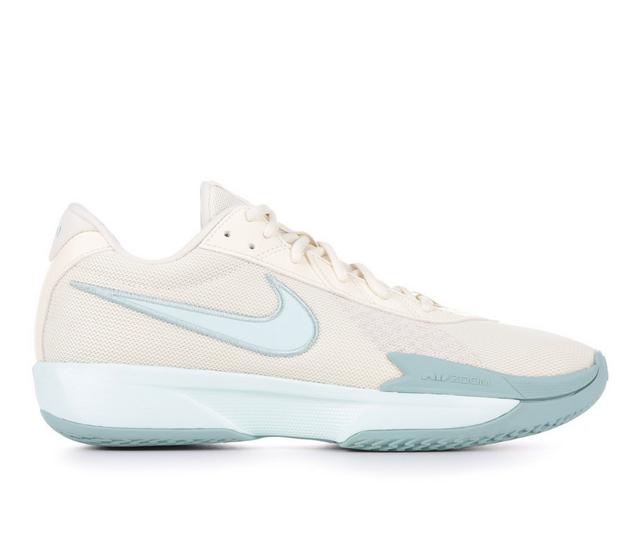 Men's Nike Air Zoom GT Cut Academy Basketball Shoes in Milk/Jade 102 color