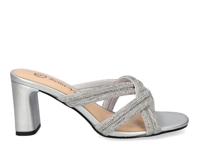 Women's Bella Vita Carmen Dress Sandals in Silver color