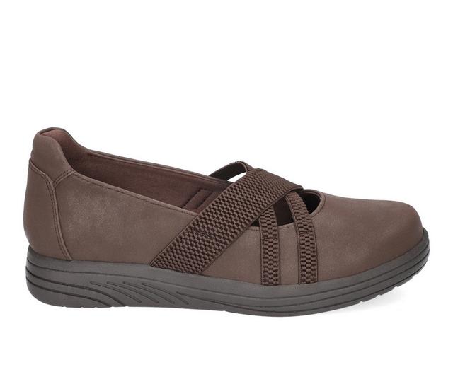 Women's Easy Street Inga Mary Janes in Brown Matte color