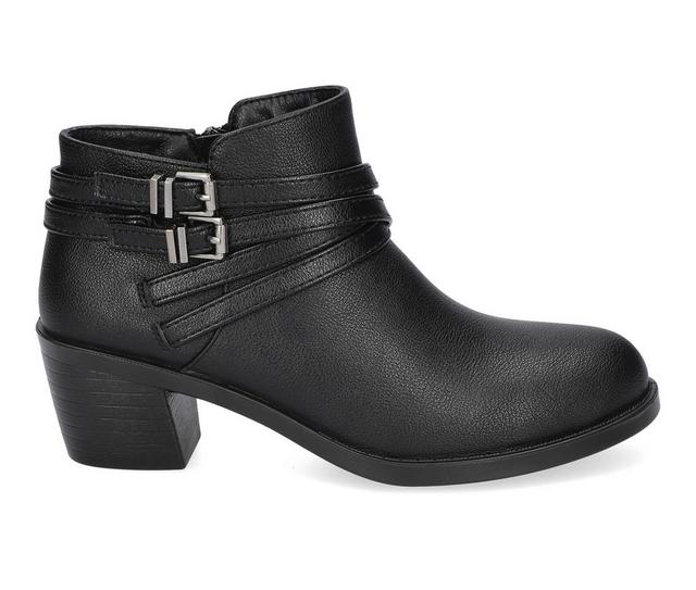 Women's Easy Street Kory Heeled Booties in Black color