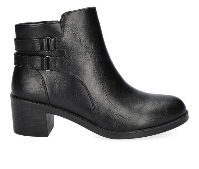 Women's Easy Street Murphy Heeled Booties in Black color