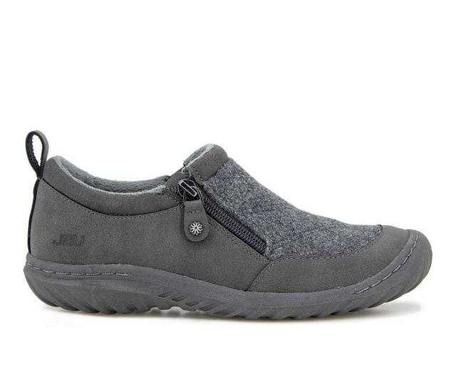 Women's JBU Amber Wool Slip On Shoes in Charcoal color