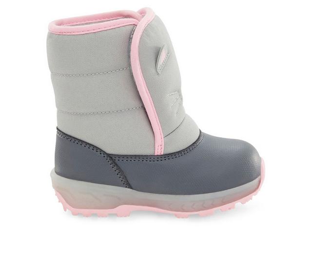 Kids' Carters Toddler & Little Kid Rumy Snow Boots in Grey color