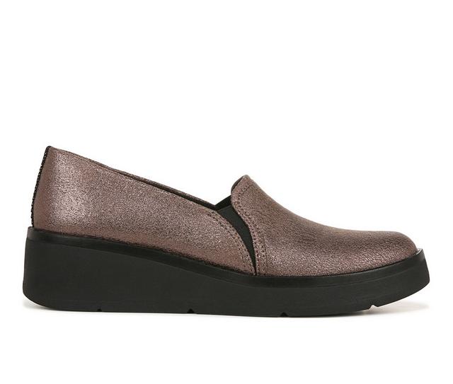 Women's BZEES Free Spirit Wedge Loafers in Brown Fabric color