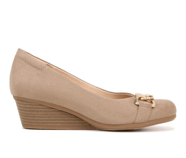 Women's Dr. Scholls Be Adorned Wedges in Brown Fabric color