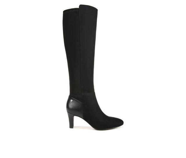 Women's LifeStride Gracie Knee High Heeled Boots in Black Fabric color