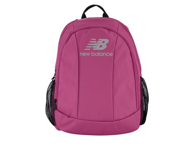 New Balance 19" Laptop Logo Backpack in Burgundy color