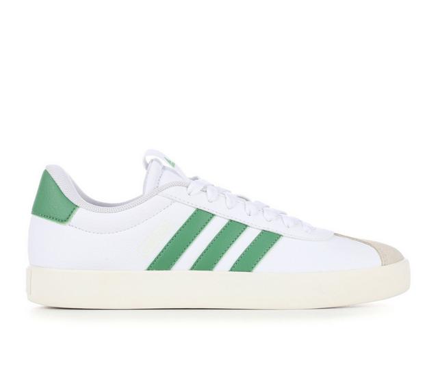 Women's Adidas VL Court 3.0 Sneakers in White/Green color