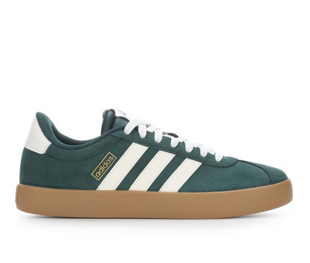 Women's Adidas VL Court 3.0 Sneakers in Green/Gum color