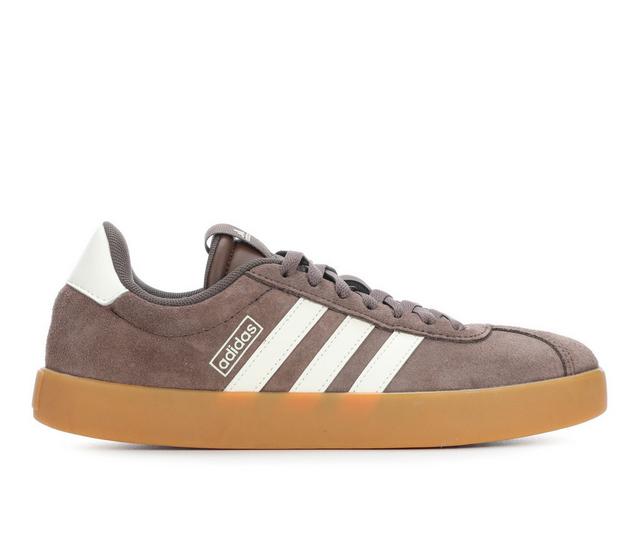 Women's Adidas VL Court 3.0 Sneakers in Brown/Gum color