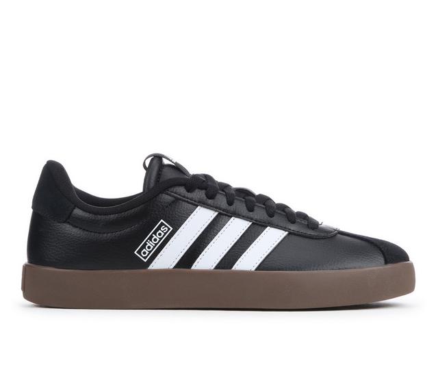Women's Adidas VL Court 3.0 Sneakers in Black/Wht/Gum color