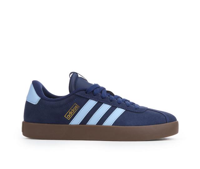 Women's Adidas VL Court 3.0 Sneakers in Navy/Lt Blu/Gum color