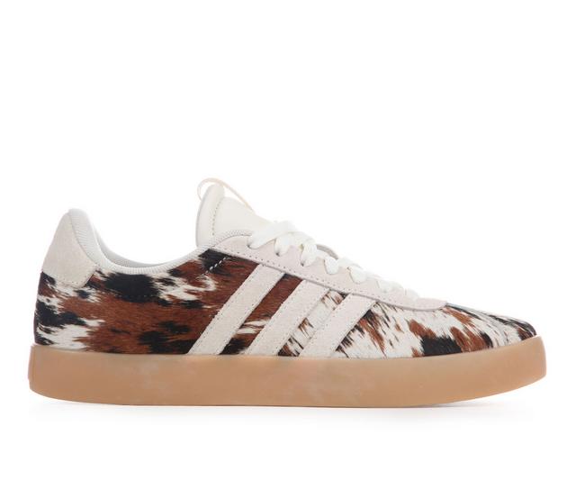 Women's Adidas VL Court 3.0 Sneakers in Mustang Print color