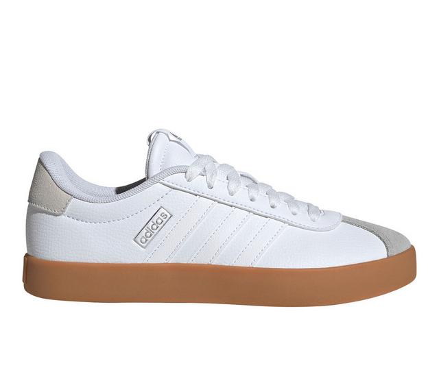 Women's Adidas VL Court 3.0 Sneakers in White/Gum color