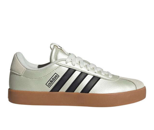 Women's Adidas VL Court 3.0 Sneakers in Gold color