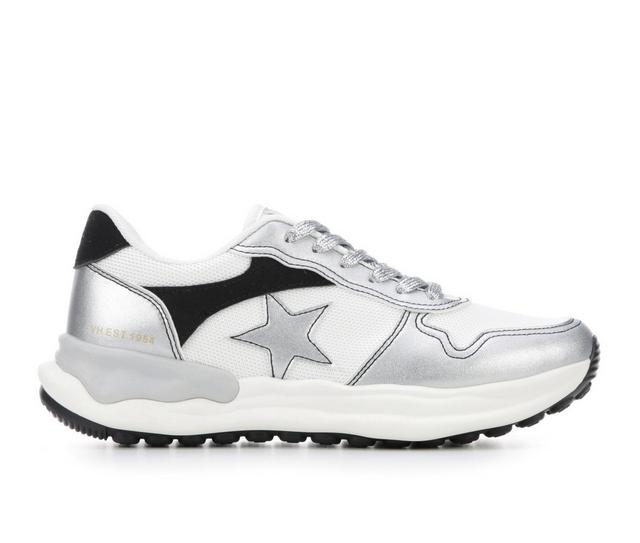 Women's VINTAGE HAVANA Cloud Sneakers in Silver/White color