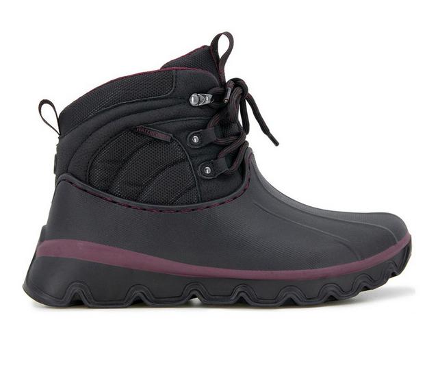 Women's Jambu Hurricane Waterproof Insulated Winter Boots in Black/Merlot color
