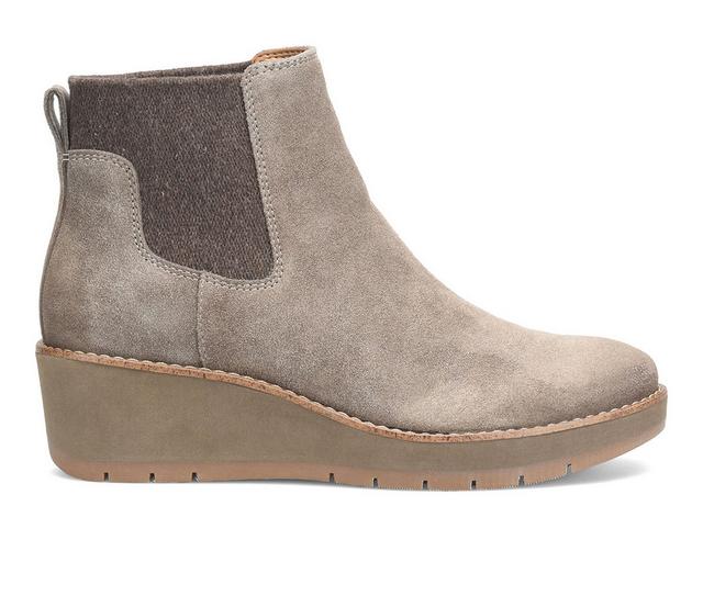 Women's Comfortiva Fema Waterproof Wedge Chelsea Boots in Taupe color