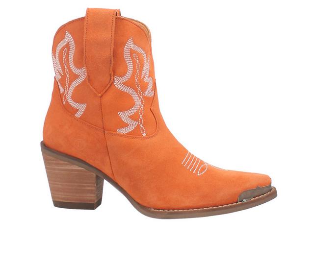 Women's Dingo Boot Joyride Western Boots in Orange color