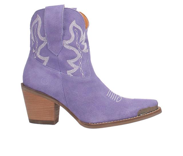 Women's Dingo Boot Joyride Western Boots in Periwinkle color