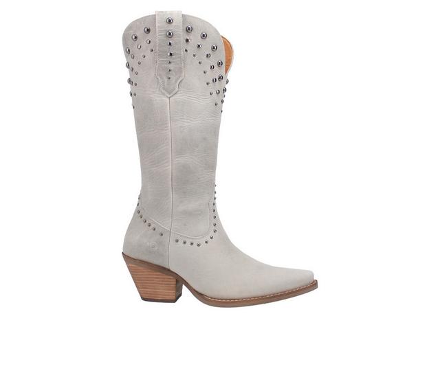 Women's Dingo Boot Talkin' Rodeo Western Boots in Off-White color