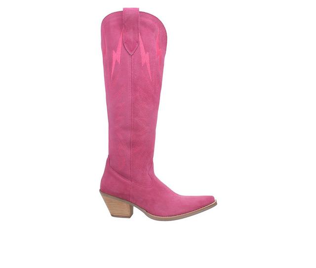 Women's Dingo Boot Thunder Road Western Boots in Fuchsia color