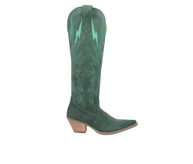 Women's Dingo Boot Thunder Road Western Boots in Green color