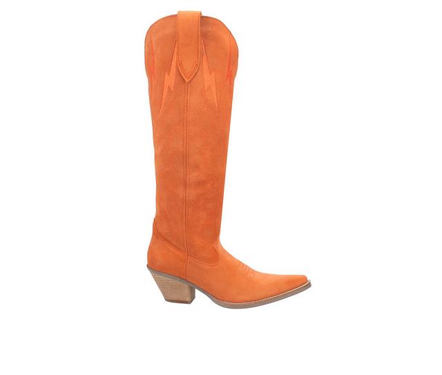 Women's Dingo Boot Thunder Road Western Boots in Orange color