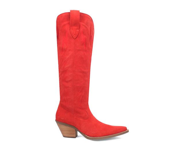 Women's Dingo Boot Thunder Road Western Boots in Red color