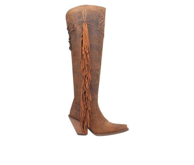 Women's Dingo Boot Sky High Over The Knee Boots in Brown color