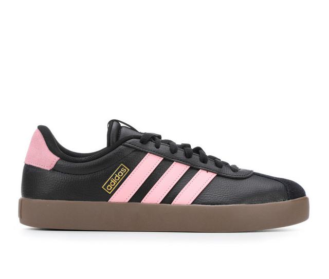 Men's Adidas VL Court 3.0 Sneakers in Black/Pink/Gum color