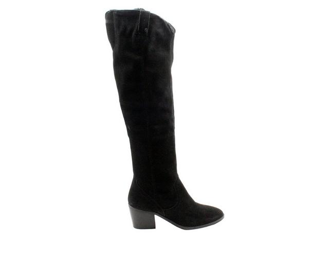 Women's SBICCA Izzy Heeled Knee High Boots in Black color