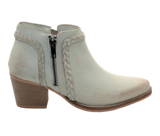 Women's Very Volatile Bronco Heeled Booties in Off White color
