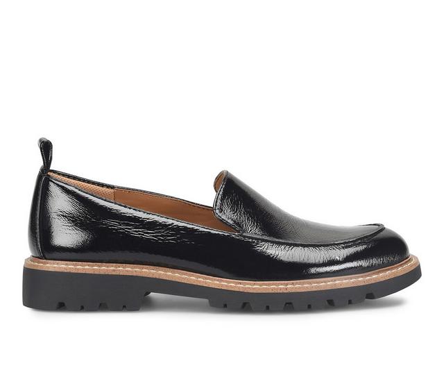 Women's Comfortiva Lindee Loafers in Black Patent color
