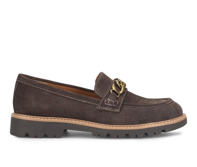 Women's Comfortiva Linz Loafers in Lince Dark Brwn color