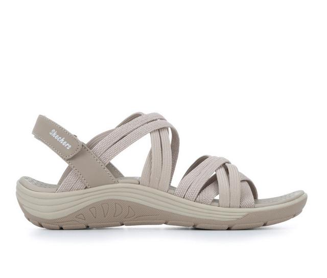 Women's Skechers Reggae Cup 163506 Sandals in Taupe color