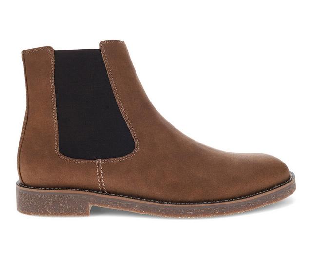 Men's Dockers Novi Chelsea Boots in Dark Tan color